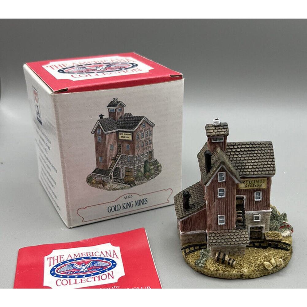 Village Americana #AH25 Collection Liberty Falls Village Gold King's Mines 1993